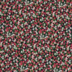 Baumwollstoff Patchwork Stoff Quiltstoff Minis Erdbeeren