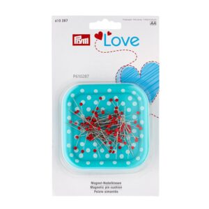 Magnet-Nadelkissen mit Glaskopfstecknadeln