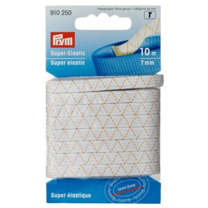 Prym Super-Elastic, 7mm, weiß, 10m