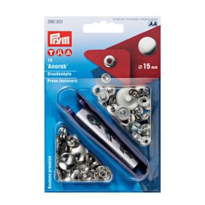 Nähfrei-Druckknopf Anorak, 15mm