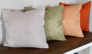 Kissenbezug Kissenhülle 40 x 40 cm 100 % Polyester mit RV 4 Farben