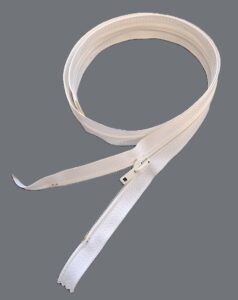 Reißverschluss Spirale, teilbar 75 cm weiß