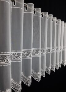 Panneau bestickt 45 cm hoch, weiß 100 % Polyester