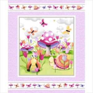 Patchworkstoff Paneel 100 % Baumwolle Sloane The Snail