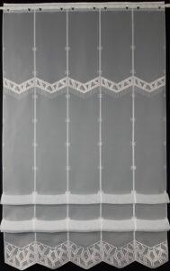 Raffrollo LIA weiß/anthrazit 170 cm hoch