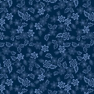 Patchworkstoff 100 % Baumwolle Blue Rhapsody