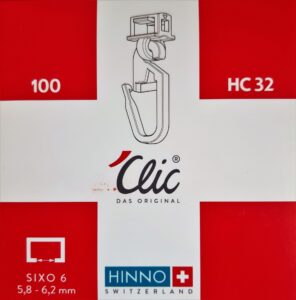 Original Hinno Clic Gleiter HC 32 Faltenhaken Gardinenhaken