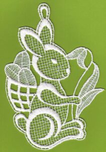 Fensterbild / Fensterschmuck Osterhase Größe 15 x 22 cm