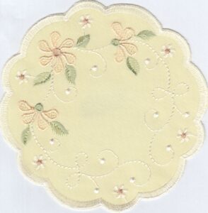 Deckchen Läufer Blümchenranke 100 % PES