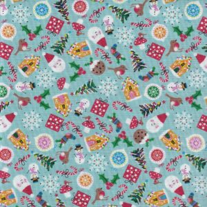 Patchworkstoff 100 % Baumwolle makower uk Jolly Santa Ikons