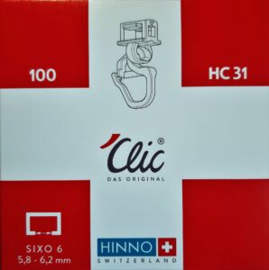 Original Hinno Clic Gleiter HC 31 Faltenhaken Gardinenhaken