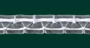 Smokband, transparent, 30 mm breit