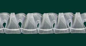Vitragesmokband volltransparent 35 mm breit
