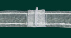 Vitragefaltenband volltransparent 35 mm breit